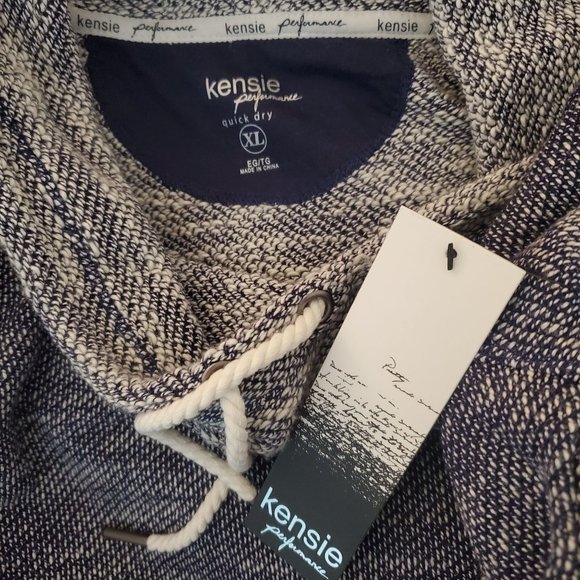 Kensie Performance Womens Roll-Tab Sleeve Cowl Neck Pullover Sweater Size XL - Picture 12 of 12